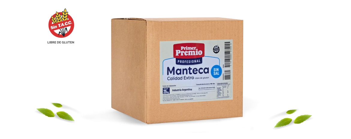 Manteca 25kg sin sal